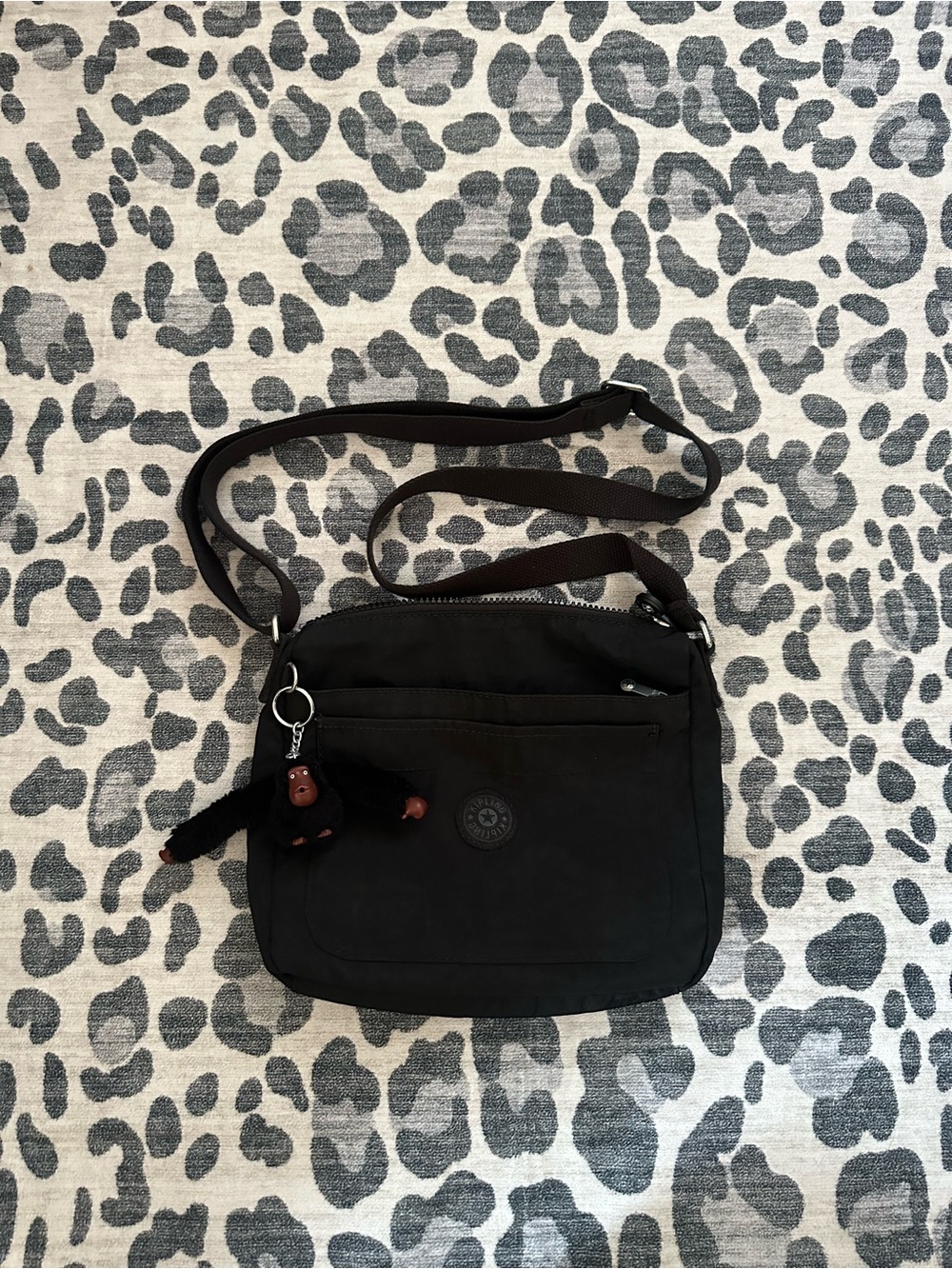 Kipling Black Nylon Crossbody Bag